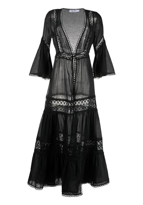 Abito con scollo a Vi in nero - CHARO RUIZ donna